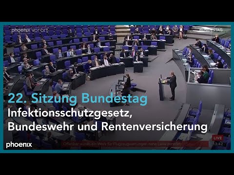 Bundestag: Infektionsschutzgesetz, Bundeswehr und Rentenversicherung