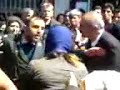 برخورد وحشیانه پلیس با زنان باصطلاح بد حجاب iran policeاحکام و قوانین مترقی جمهوری اسلامی ایران !طبق مادة 102 قانون مجازات اسلامي، مرد را تا كمر و زن را تا بالاي سينه در گودالي فرو مي‌كنند و طبق مادة 104، با سنگ‌هايي كه نه چنان بزرگ باشد كه زجر زاني، زود به پايان رسد و نه چندان ريز كه سختي عقوبت بر جانش ننشيند، سنگسار مي‌كنند.در اولین نمازجمعه سال 87 در قم آیت الله امینی خطیب نماز جمعه قم خواستار اجرای حکم ضد انسانی سنگسار به صورت علنی شد !!3روز عزای عمومی حماس برای اعدام صدام، ببینید ما به خاطر ستایش کنندگان صدام کشورمان را در خطر جنگ قرارداده ایم شما شك دارين كه اعراب دشمن درجه يك ما هستند همین سوریه و فلسطینیها پای اعلامیه ای رو امضا کردند که میگه جزایر تنب بزرگ و کوچک مال امارات عربی است ! نمونه دیگرش جنگ 8 ساله عربستان 400حاجی ما را به طرز فجیعی شهید کرد عراق عربی با دلار عربها صد ها هزار جوان ایرانی را شهید و مجروح کرد ! اون وقت حمایت کنید ازعربهای فلسطین با3روز عزای عمومی حماس برای اعدام صدام!همین اسراییل اگر مرکز اتمی عراق رو سال اول جنگ بمباران نمیکرد 2 سال دیگه عراق با بمب اتمیش ایران رو نابود میکرد حالا ما میخوایم بمب اتمی بسازیم بندازیم رو سر اسراییل !هركس صبح كند و مسلمين براي او اهميتي نداشته باشد مسلمان نيست