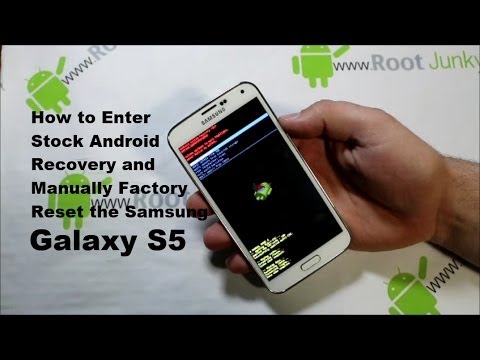 Galaxy S5 Manual Factory Reset with Stock Android Recovery