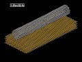 Armchair Nanotube animation, Ar ion, E=500 eV