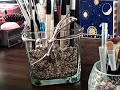 Organizing Makeup Brushes