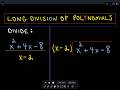 Long Division of Polynomials