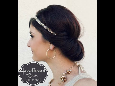 Easy Headband Bun