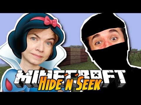 BRANCA DE NEVE E NINJA INVISĂŤVEL! - Minecraft - Hide N Seek