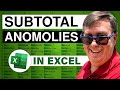 videos de MrExcel's Learn Excel #861 - Subtotal Anomolies