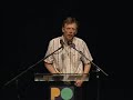 .@griffinpoetry: A #poetry break w/Phil Hall reading from An Oak Hunch: http://t.co/j8drh9A9 <<Funnier than Collins and more genuine.