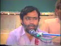 Reciting his poetry in a milad.