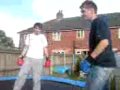 Puffter Boxing! Trampoline Style.