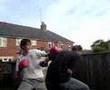 Puffter Boxing! Trampoline Style.