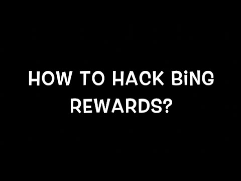 how to hack bing rewards points