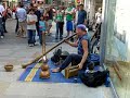Street Music - Man playing Multiple instruments at once