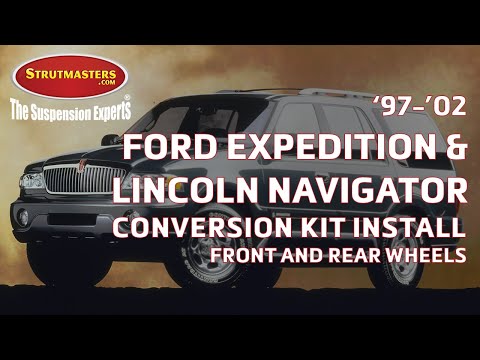 1997-2002 Ford Expedition & Navigator With A Strutmasters Air Suspension Conversion (Install Video)
