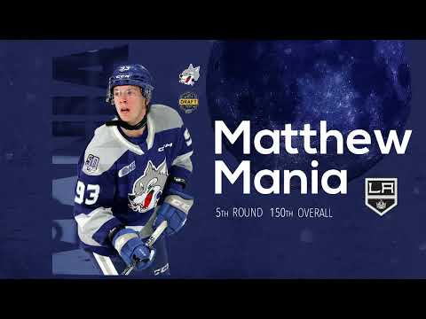 Matthew Mania Selected 150th Overall in 2023 NHL Draft