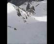 Marmolada north-face with ski