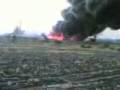 Burning hazardous waste at the BEIL - Drum flying out