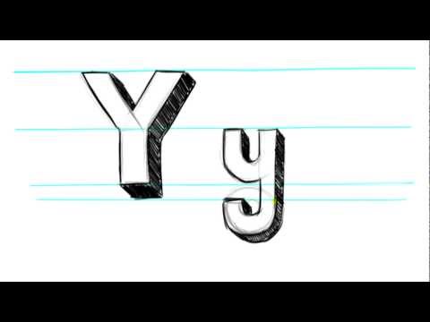 how to draw letter y