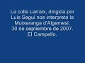la muixeranga dalgemesí  colla larraix  el campello 