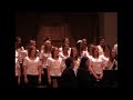 the milwaukee childrens choir performing at the american boy's choir concert in oct 2008. directed by emily crocker. this performance is without the american boys choir. written by mark hayes