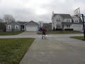 Service Dog Windsor Training to Switch from Heel to Side.AVI