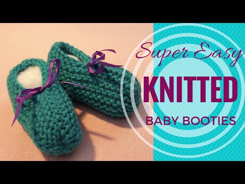 how to easy knit baby booties