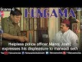 Helpless police officer Manoj Joshi, expresses his displeasure to marwadi seth (Hungama)