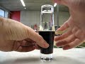 Experimento: separación de vino y agua por densidades