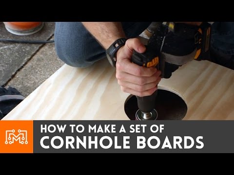 how to build cornhole boards