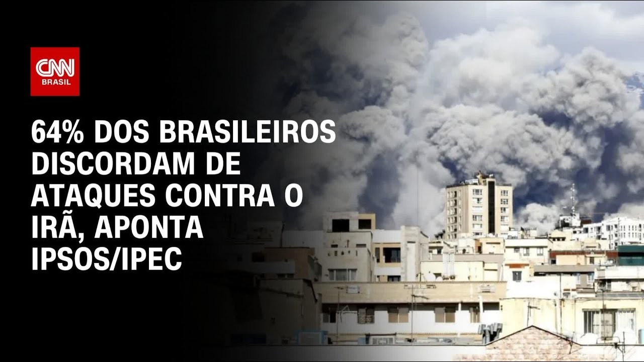 Ipsos/Ipec: 64% dos brasileiros discordam de ataques contra o Irã | AGORA CNN