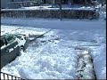 Fat kid gets scared in snow
