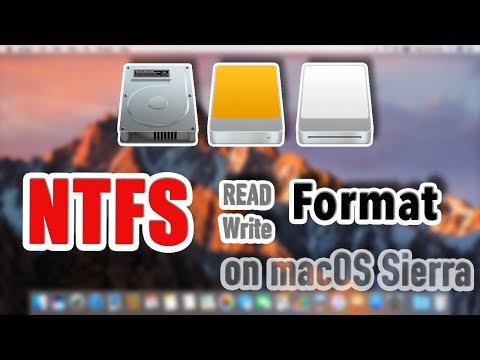 macOS Sierra - How to read / write / format NTFS drive on mac