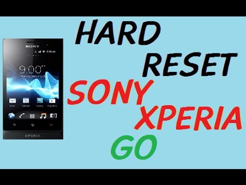 how to hard reset sony xperia go