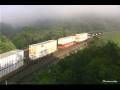 NS 21Q Squealing West Over Big Viaduct