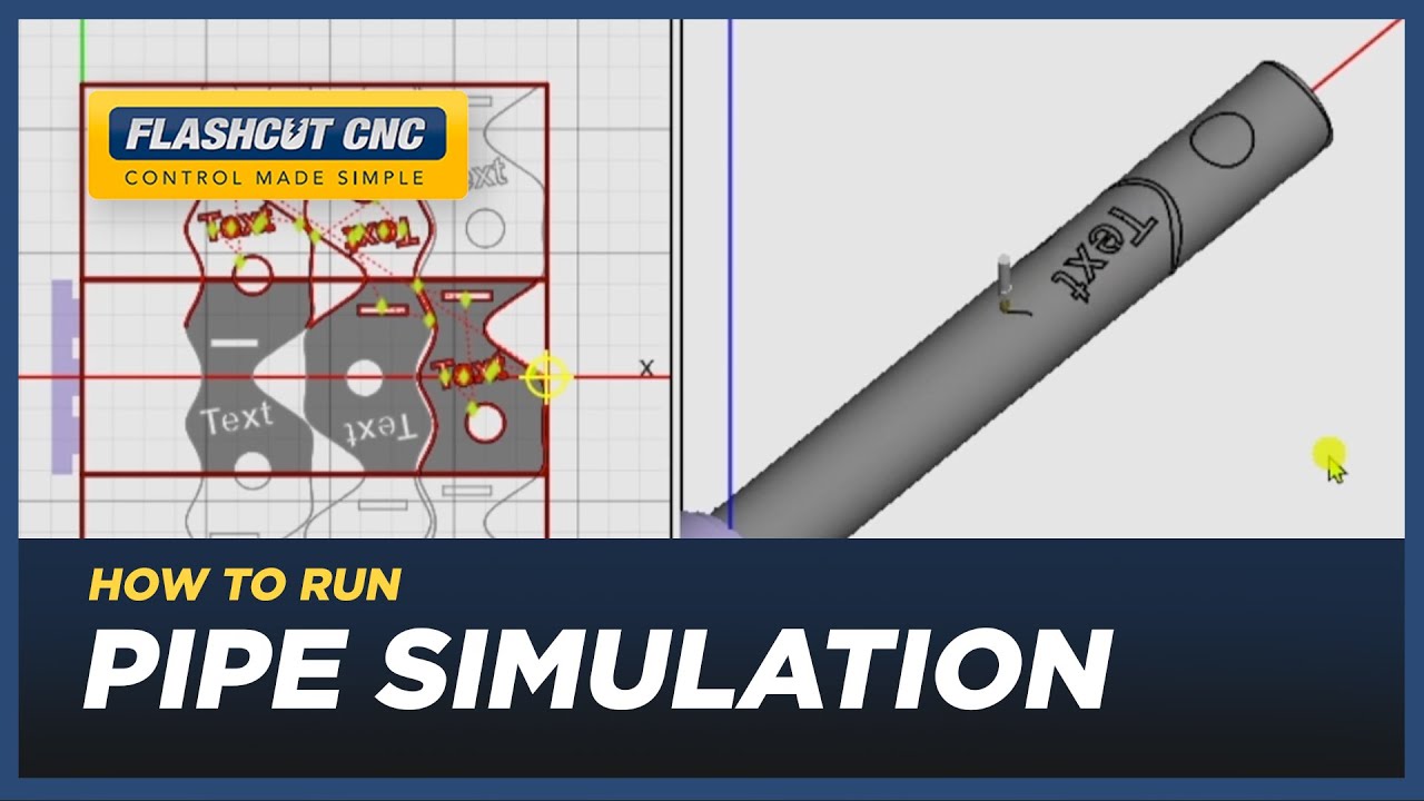 3D Pipe Plasma Cutting Simulation - FlashCut CAD/CAM/CNC Software