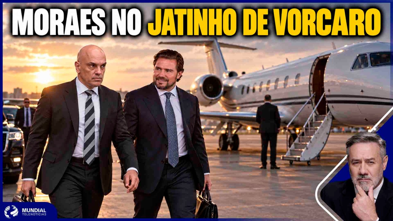 GLOBO DESTACA VÍDEO DE MORAES EM JATO DE VORCARO #alexandredemoraes #danielvorcaro #bancomaster