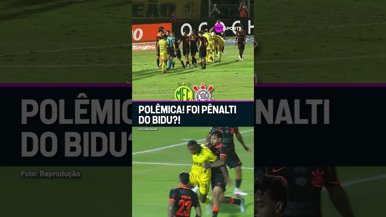 TIMÃO RECLAMOU MUITO! BIDU PUXOU O JOGADOR DO MIRASSOL E FOI MARCADO PÊNALTI PELA ARBITRAGEM #shorts