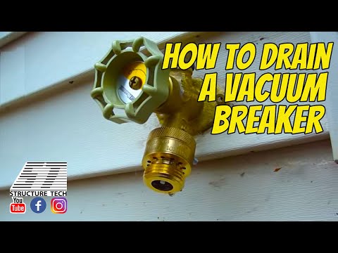 how to drain vacuum breaker
