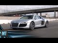 We hit the test track with the new V-10-powered R8 to see if Audi's managed to improve a near-perfect car. Shot By: Mike Suggett Edited By: Mike Suggett