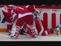 Julius Hudacek with a questionnable hit on Martin Erat in the semi-final between Slovakia and Czech Republic.