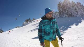 Uludağ kayak skorboard 29 ocak 2016 cennet kaya pisti