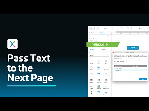 Pass Text Between Pages in Axure RP