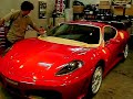 フェラーリF430　ペルマガードコーティング中