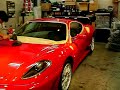 フェラーリF430　ペルマガードコーティング中