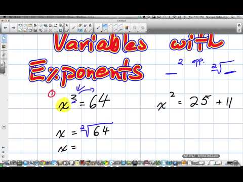 how to isolate a variable with an exponent