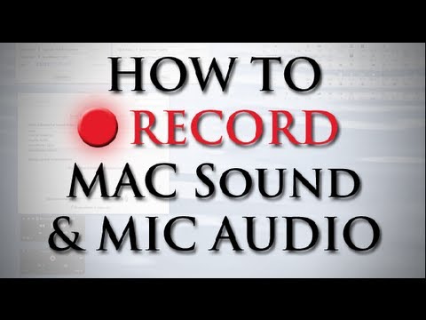 how to record audio on mac os x