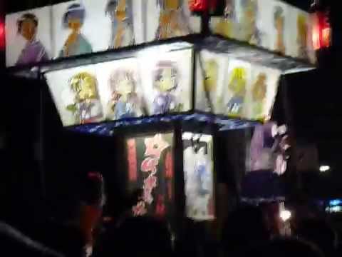 らきすた神輿が前年よりグレードアップ