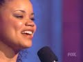 Kimberley Locke singing somewhere over the Rainbow
