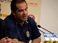 Josip Visnjic, declaraciones postpartido con el Sanase Josip Visnjic, declaraciones postpartido con el Sanase