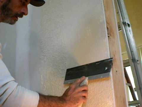 how to patch knockdown ceiling texture