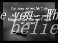 Pink - I Don't Believe You Lyrics