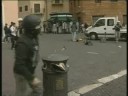 Piazza Navona - Polizia si allontana all\